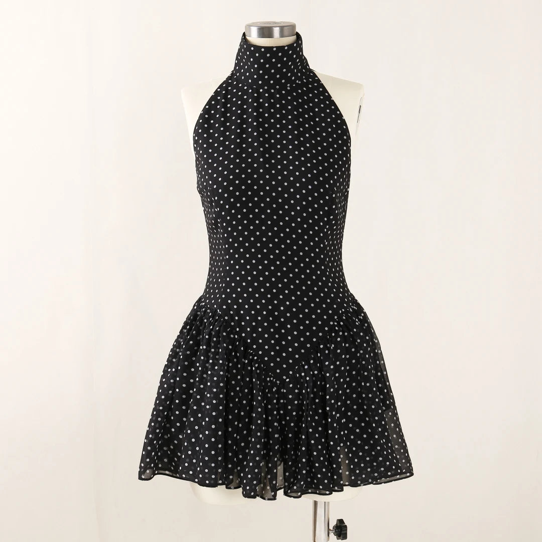 Polka Dot Ruffled Mini Dress