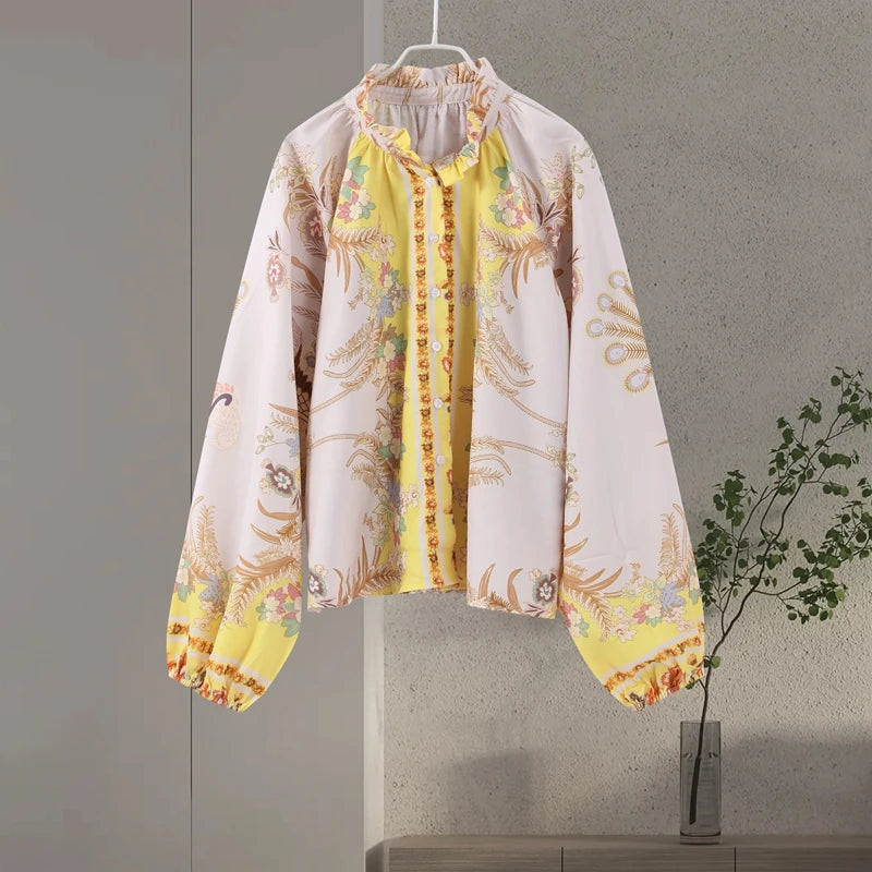 Womens Casual Floral Print Shorts Sets