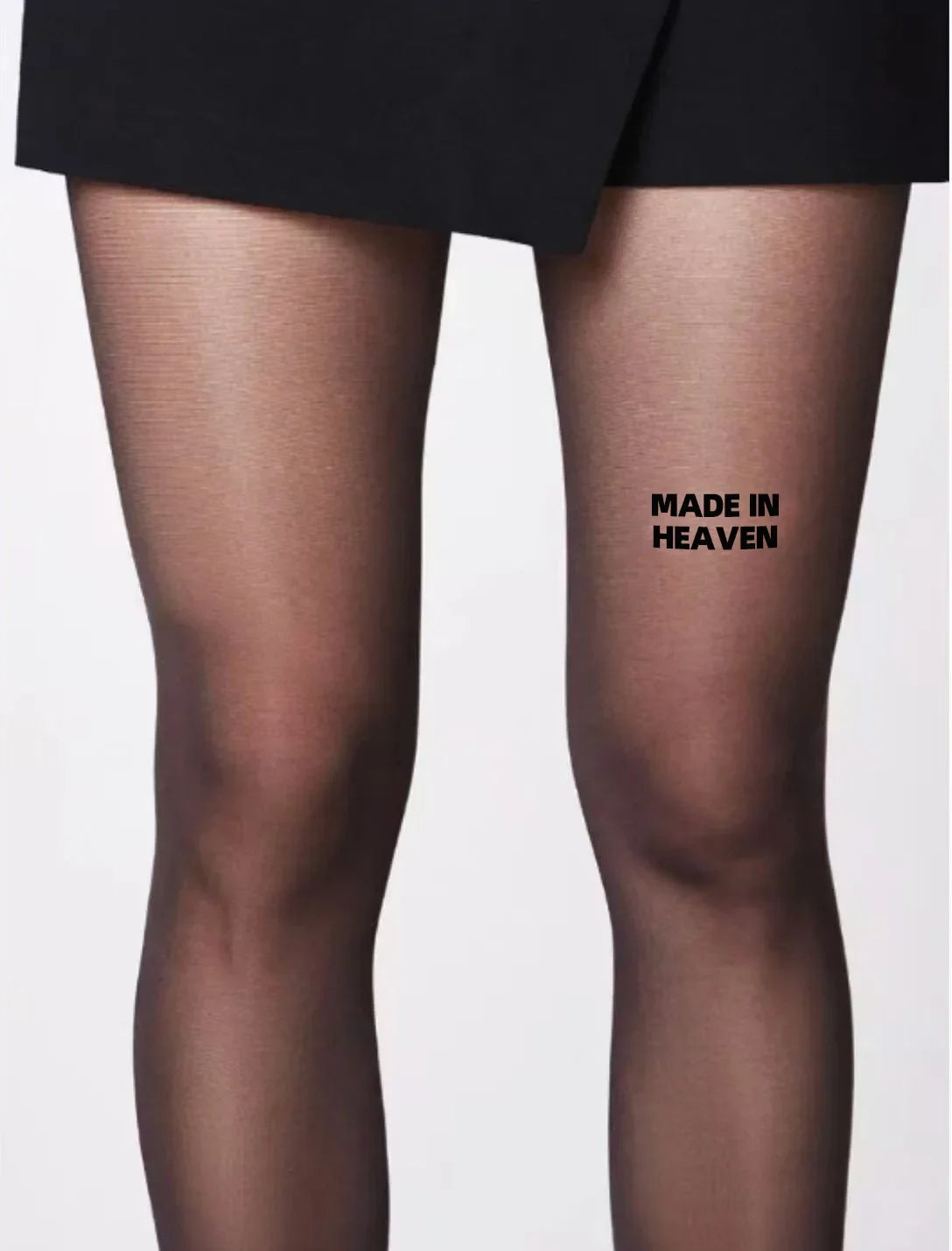 "Mom I Am Rich Man" Printed Pantyhose Ultra-thin Sexy Tights