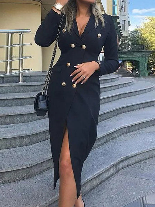 Double Breasted Suit Dress