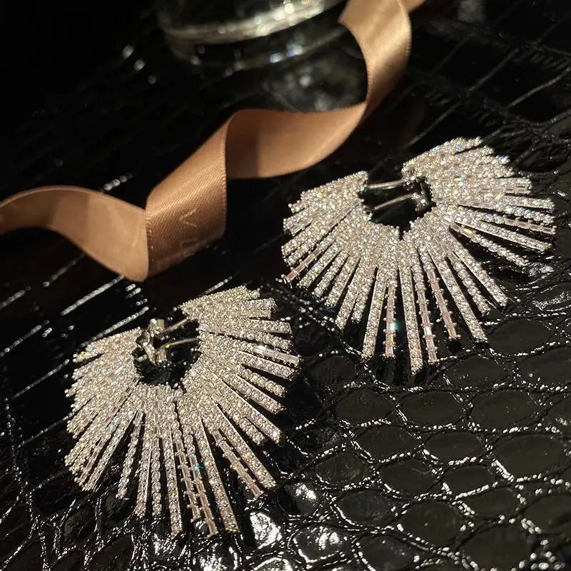 Fireworks Micro-inlay Cubic Zircon Earrings