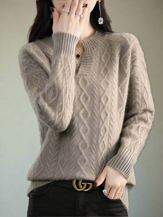 Women's Cashmere  V-Neck Sweater