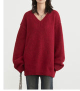 Women's Loose Knitted Pullover Sweater