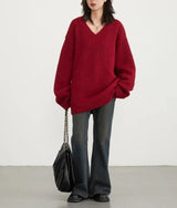 Women's Loose Knitted Pullover Sweater