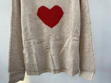 Cashmere Red Heart Sweater