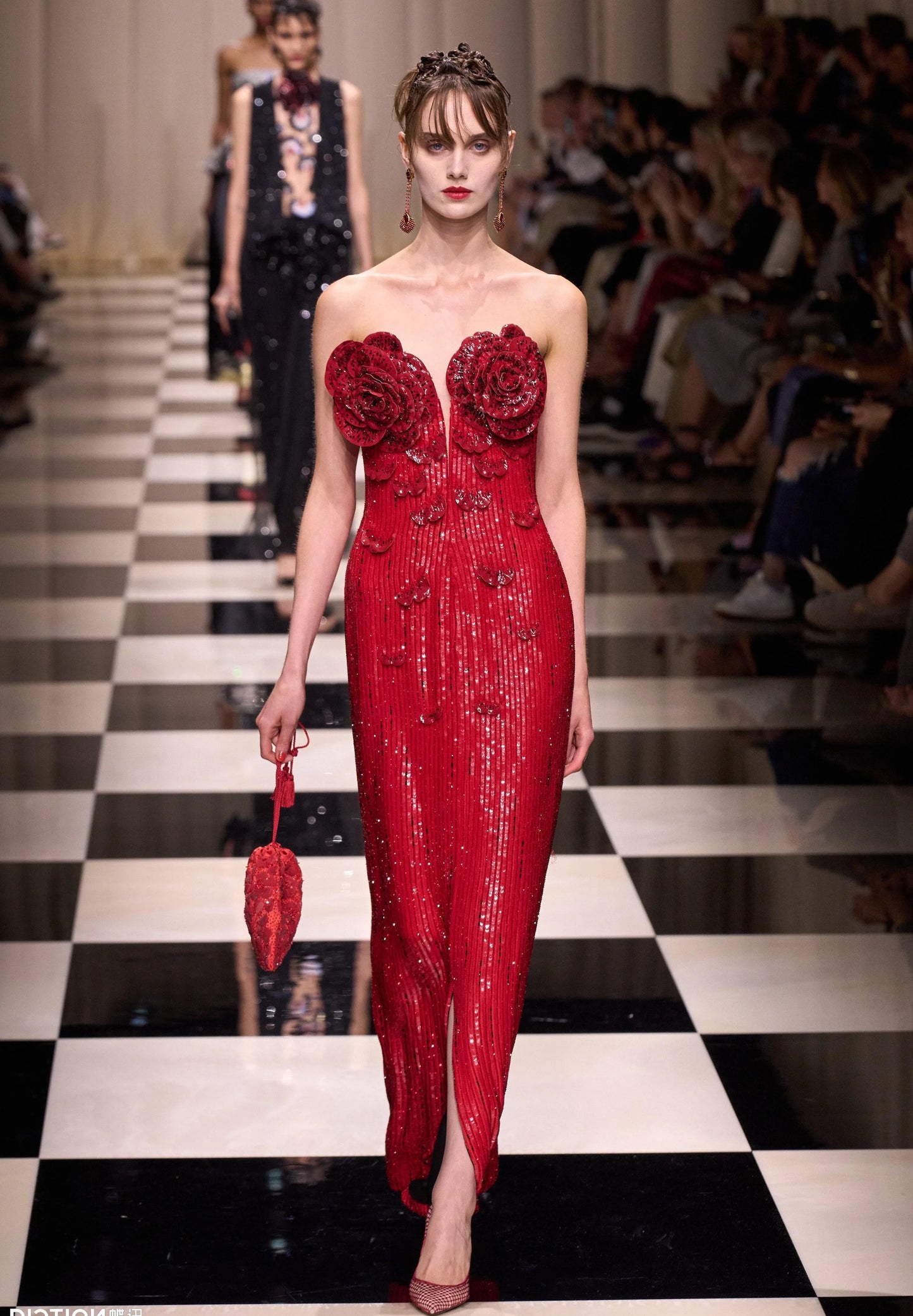 Red Sequin Gown