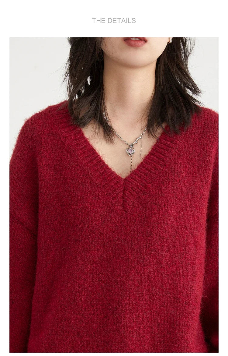 Women's Loose Knitted Pullover Sweater