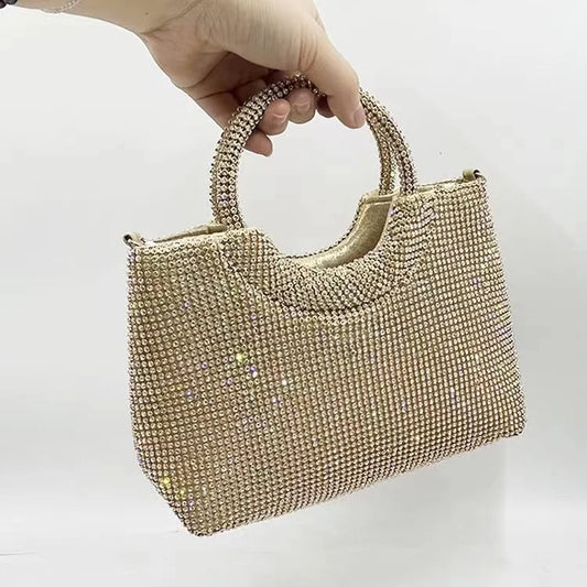 Rhinestone Square Handbag