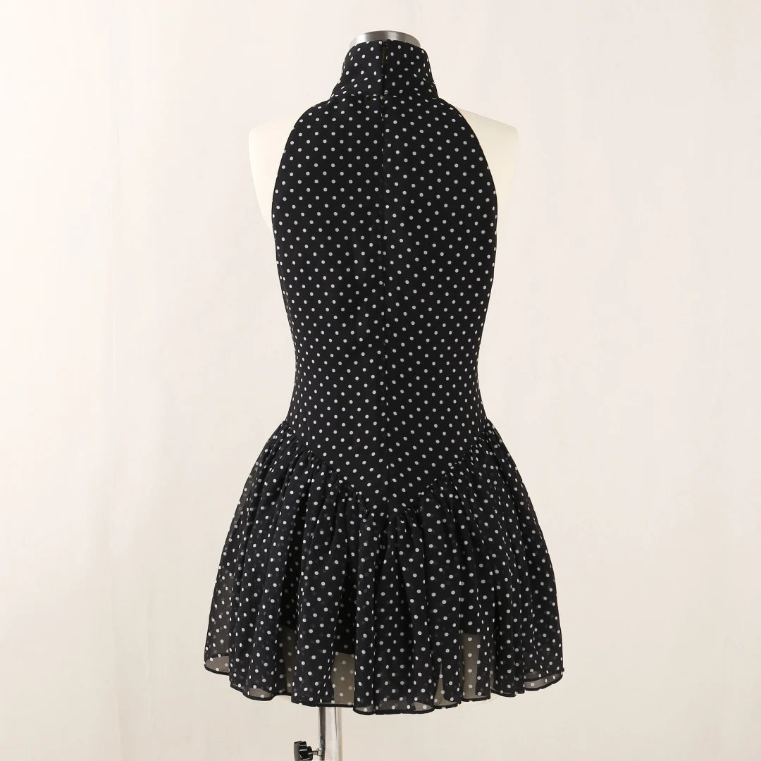 Polka Dot Ruffled Mini Dress