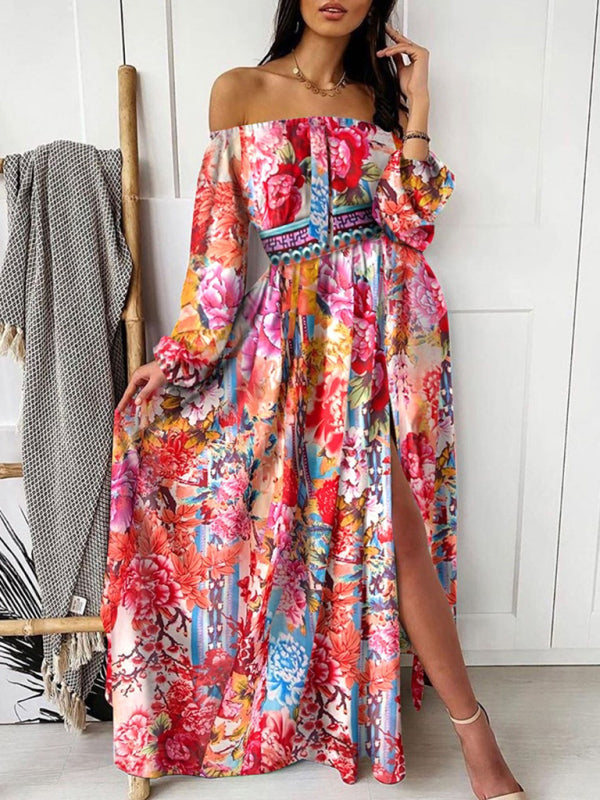 Majorca Print Maxi Dress