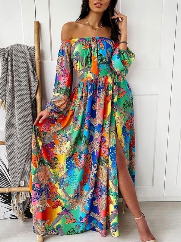 Majorca Print Maxi Dress